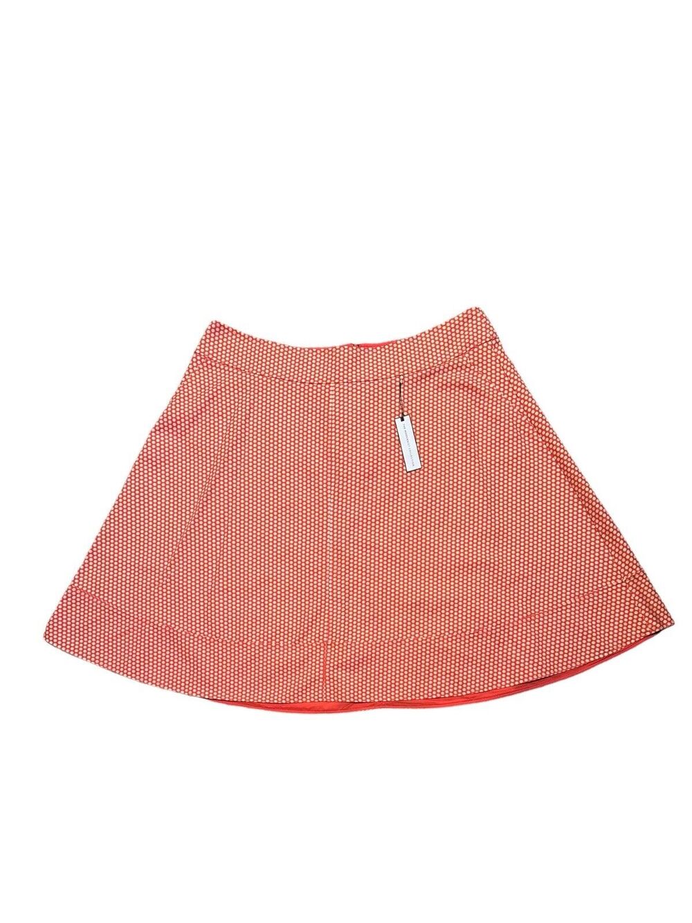 NEW Lane Bryant The Modernist Collection Orange and White Polka Skirt Size 26
